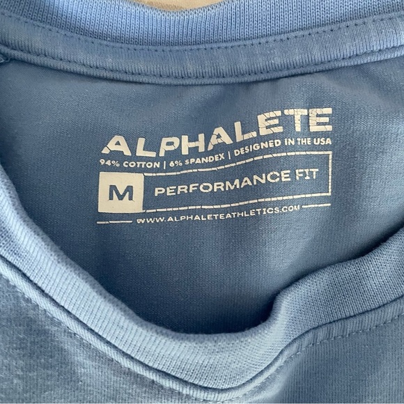 Alphalete | Men's Performance Fit Blue T-shirt sz M - Picture 5 of 15